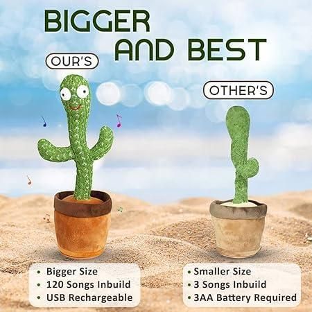 LED Musical Dancing & Mimicry Cactus Toy